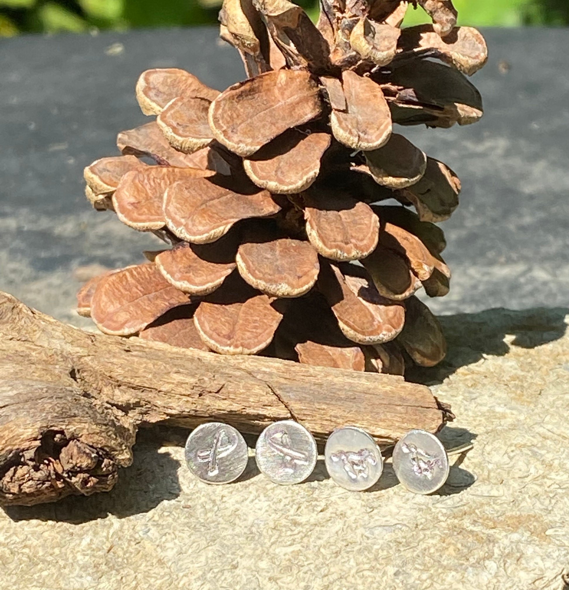 Sterling silver round studs - collectionsbytracy.com