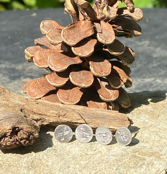 Sterling silver round studs - collectionsbytracy.com