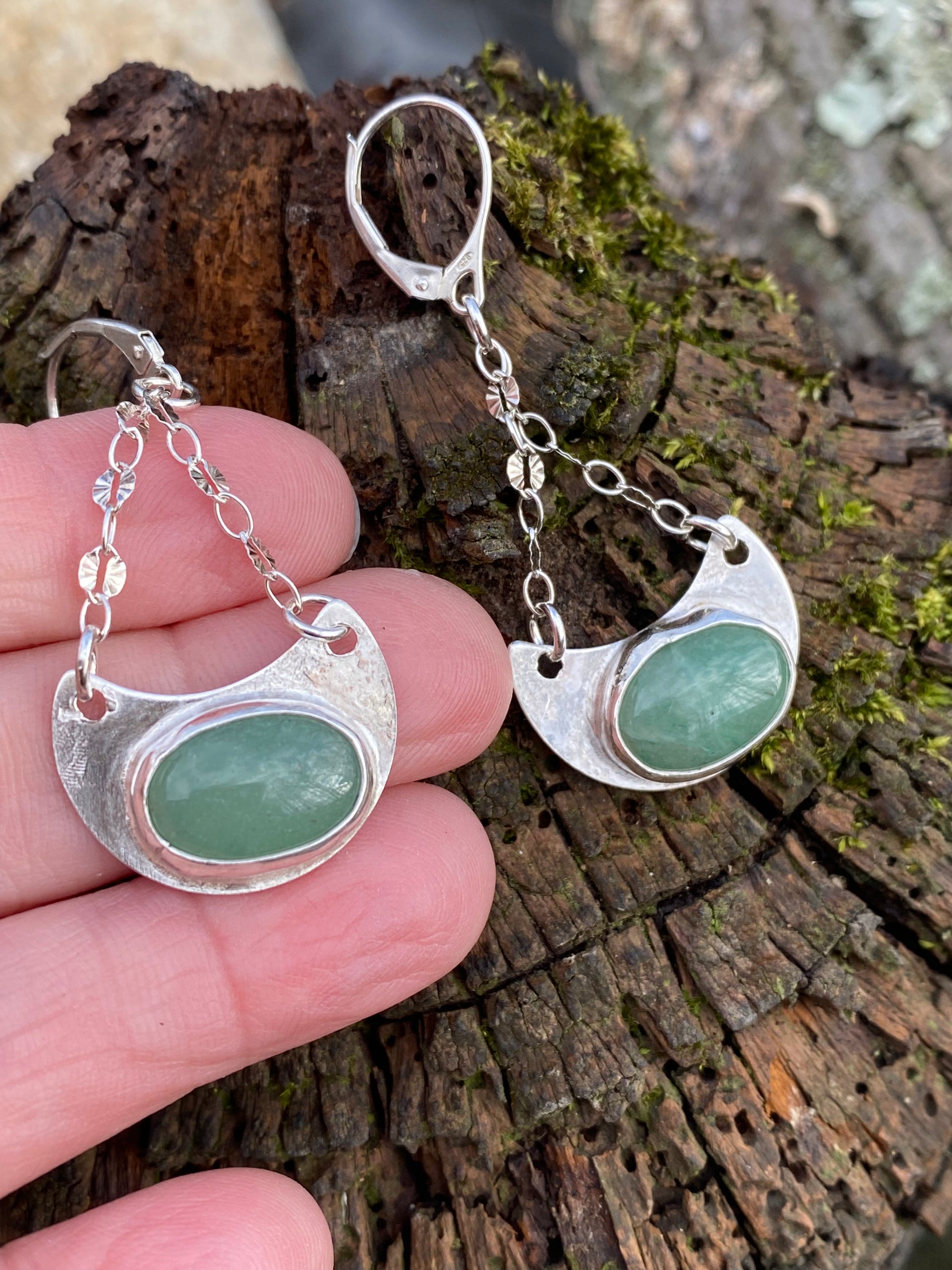 Aventurine gemstone earrings - collectionsbytracy.com